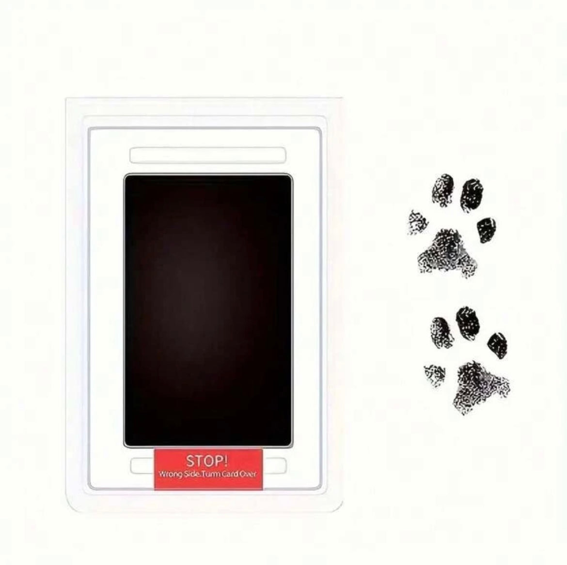 Ink pad paw print